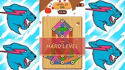 Wood nuts and bolts puzzle level 22