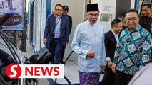 Anwar impressed with hydrogen car and its quieter engine