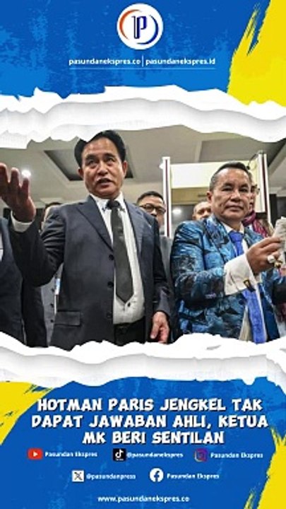 Hotman Paris Jengkel Tak Dapat Jawaban Ahli, Ketua MK Beri Sentilan