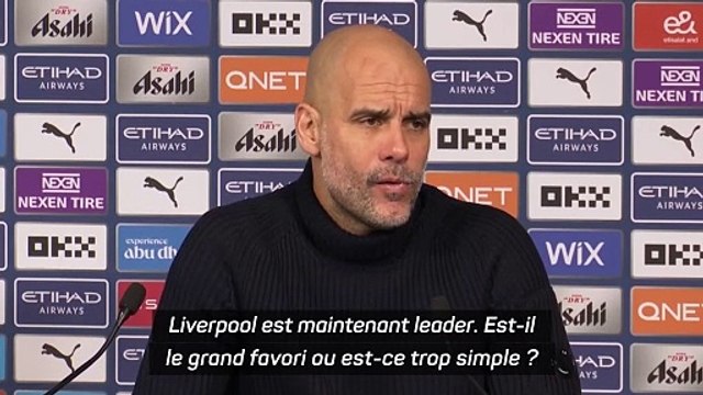 Guardiola : “Le leader est toujours le favori pour le titre”