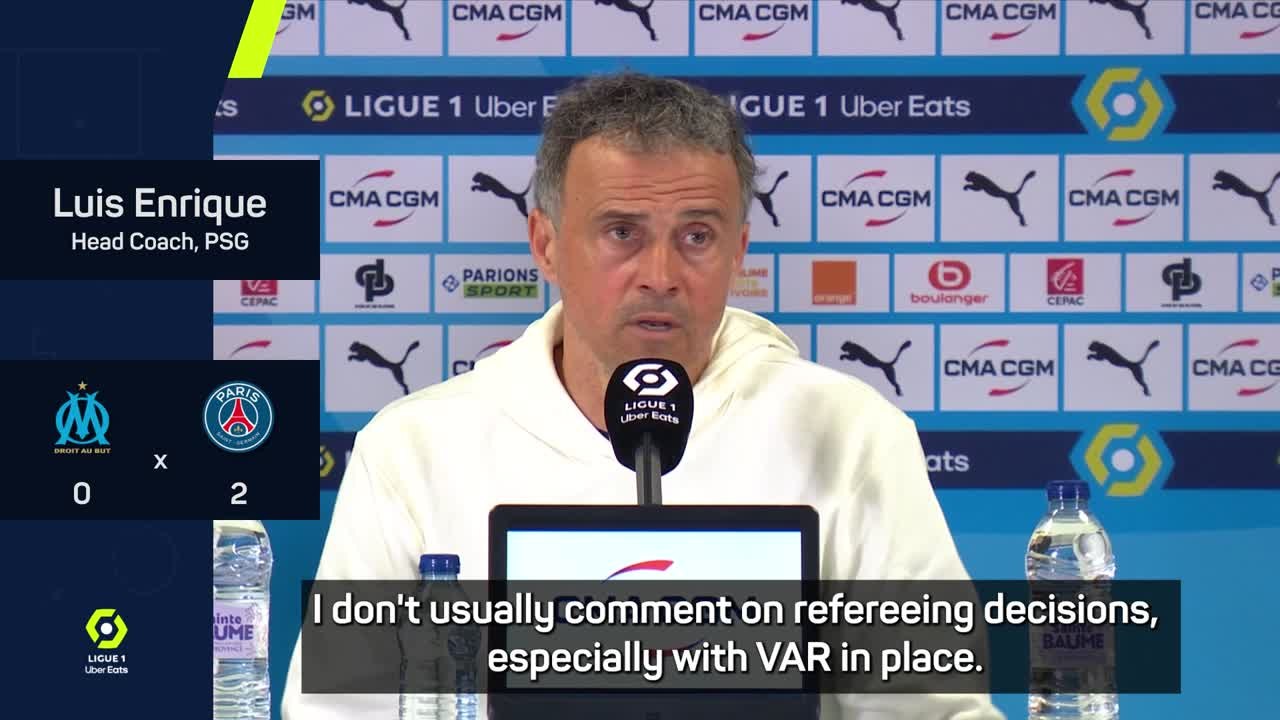 "I thought Beraldo's red card wasn't even a foul" -Enrique