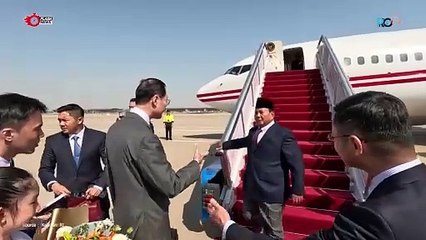 Momen Kedatangan Prabowo di Beijing China