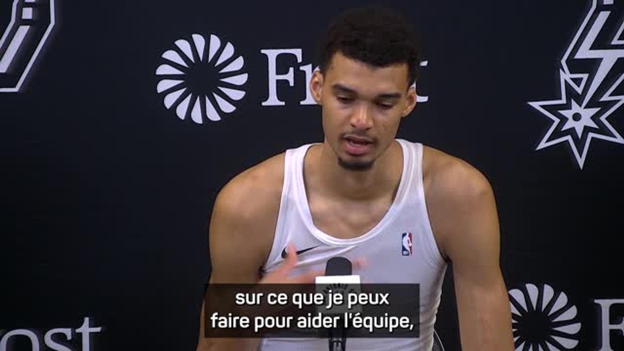 Spurs - Wembanyama : "Quand j'utilise toutes mes armes, personne ne peut m'arrêter"