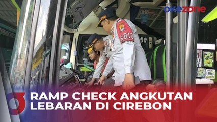 Petugas Ramp Check Angkutan Lebaran di Cirebon, Sopir Juga Jalani Tes Urine