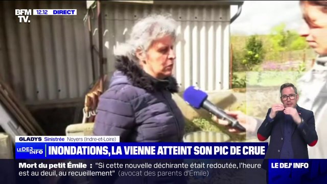 Crues en Indre-et-Loire: cette sinistrée a retrouvé des poissons dans son jardin