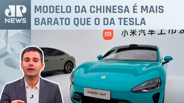 Xiaomi lança carro elétrico para disputar com BYD; Bruno Meyer comenta