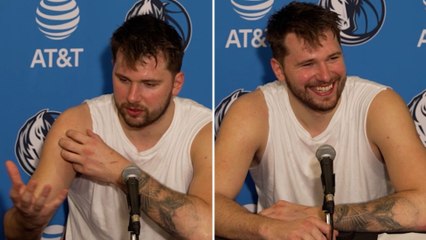 Doncic pone patas arriba la sala de prensa con esta genial respuesta sobre su espectacular bandeja
