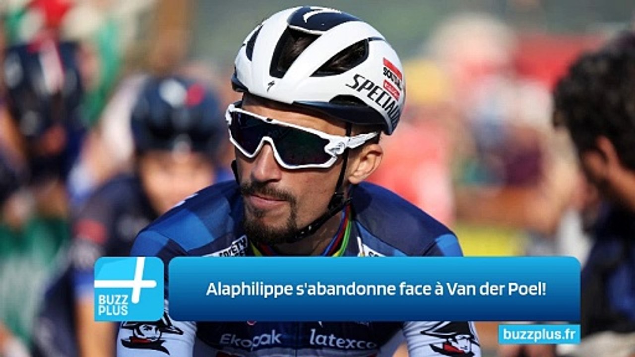 Alaphilippe s'abandonne face à Van der Poel!