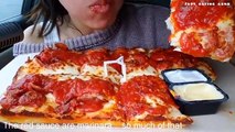 PEPPERONI & CHEESE PIZZA  compilation _ asmr mukbang _ pizza eating (asmr sounds)