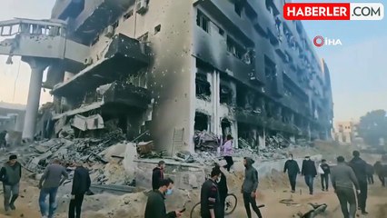 İsrail Savunma Güçleri, Gazze'nin El Şifa'den geride büyük bir yıkım bırakarak çekildi