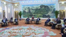 Biztonságpolitikáról és kereskedelemről tárgyalt a francia és a kínai diplomácia vezetője