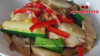Mushrooms and Zucchini is tastier than a meat! Easy Stir Fry Zucchini and Mushrooms Recipe!!