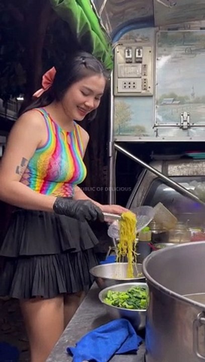 Teen Working On Food Truck