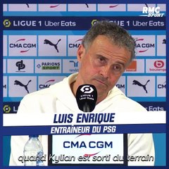 La réaction de Enrique quand on lui dit que Mbappé l'aurait insulté