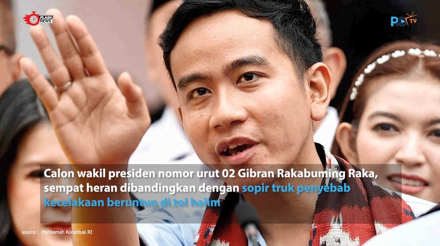 Ini Dia Tanggapan Gibran soal Dirinya Dibandingkan dengan Sopir Truk Tol Halim