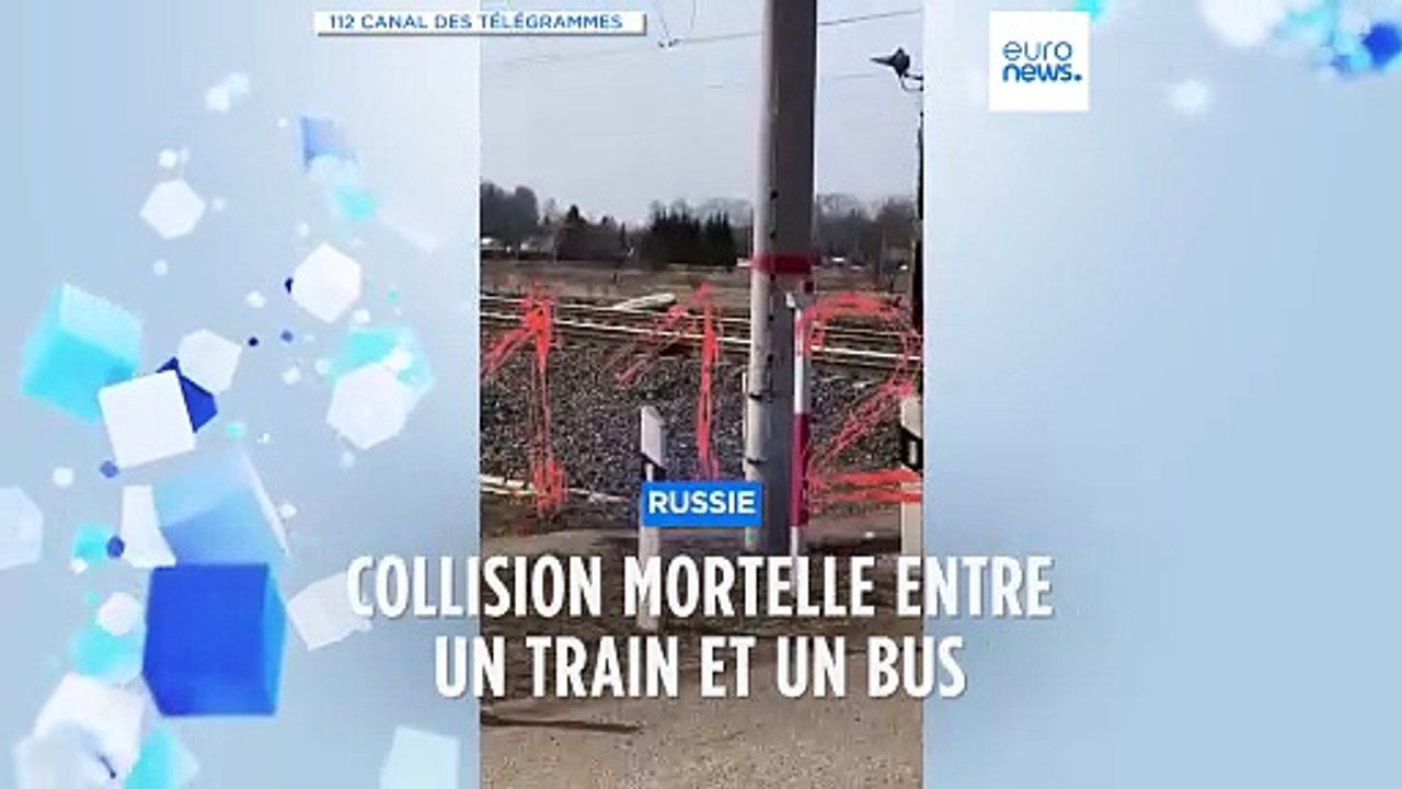 Russie : collision mortelle entre un train et un bus