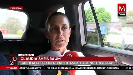 "Ya no me pertenezco, ahora represento una esperanza": Claudia Sheinbaum