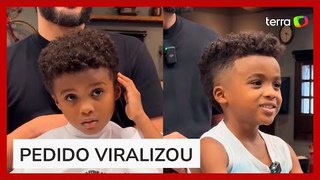 Menino faz corte de cabelo inspirado em Vini Jr, e jogador reage: 'Nada paga isso'