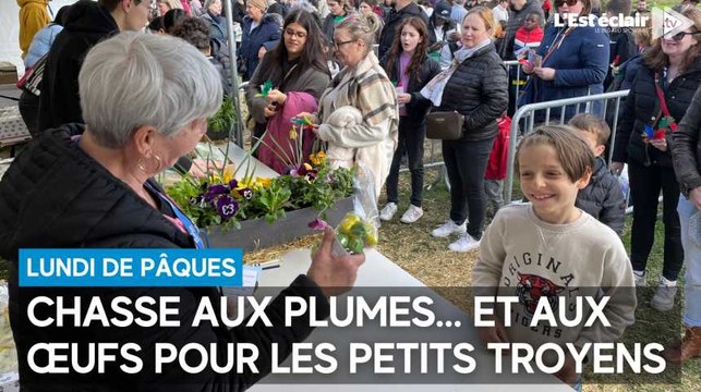 Chasse aux plumes… et aux œufs, au Parc des Moulins à Troyes ce lundi de Pâques