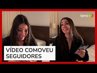 Fora do BBB, Fernanda Bande se emociona ao ver vídeo do filho em tratamento