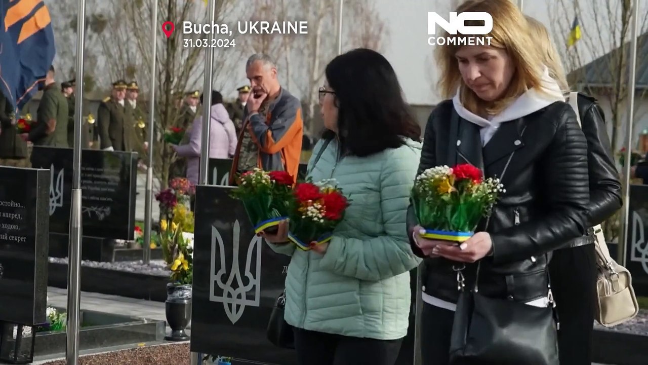 Butscha in der Ukraine erinnert an die Toten - 2 Jahre nach Befreiung