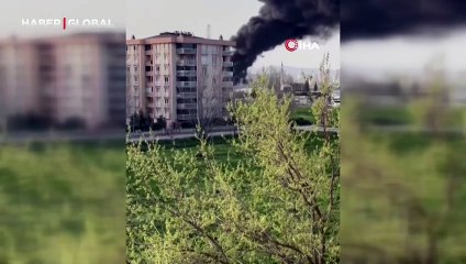 Tesiste korkutan yangın! Siyah dumanlar her yandan görüldü