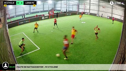 Faute de Nathan BOYER - FC Cyclone