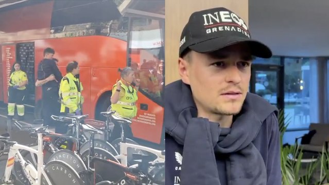 Cyclisme - Tour du Pays basque 2024 - Tom Pidcock a chuté avant le chrono et forfait : Je rentre chez moi et je vais me soigner