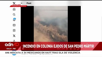 ¡Última Hora! Incendio en la colonia Ejidos de San Pedro Mártir, en Tlalpan