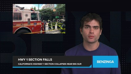 A Section of California's Scenic Highway 1 Collapses Near Big Sur, Sending Asphalt into Ocean