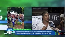 Moradores de Marcos Freire fazem protesto cobrando melhorias no transporte público