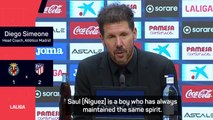 Simeone hails Saul's spirit after late Villarreal winner