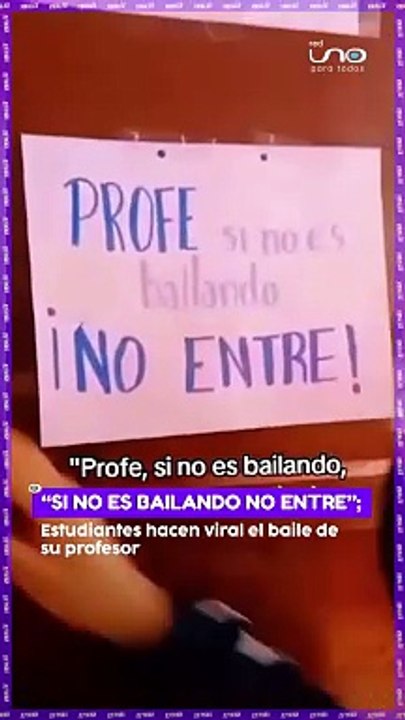 “Si no es bailando no entre”; Estudiantes de La Paz hacen viral el baile de su profesor.