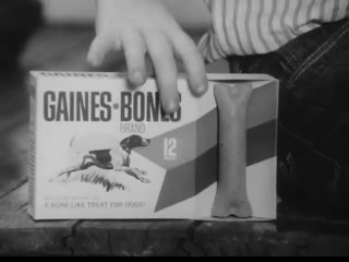 1960s Gaines Bones (edible bone) TV commercial