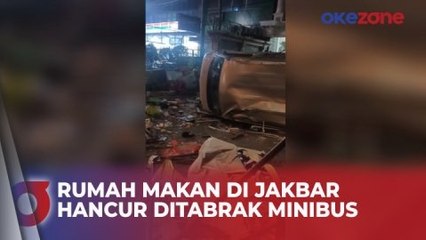 下载视频: Minibus Tabrak Warung Makan di Jakarta Barat, 3 Orang Terluka