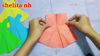 cara bikin origami gaun pesta
