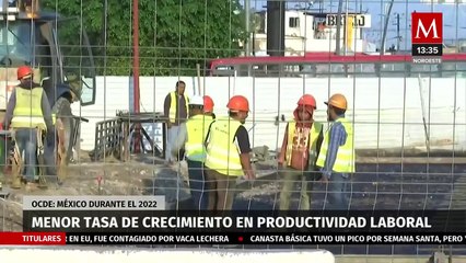 México tiene una de las tasas de crecimiento de productividad laboral más bajas