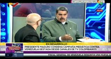 Pdte. Maduro denuncia campaña mediática de canales colombianos contra Venezuela