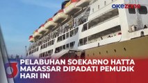 Ribuan Pemudik Tujuan Surabaya dan Jakarta Padati Pelabuhan Soekarno Hatta Makassar