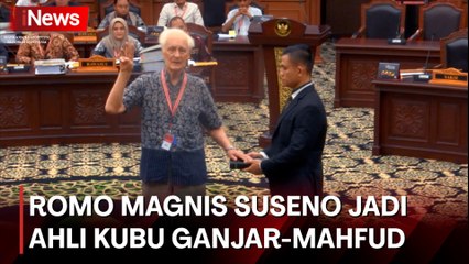 Detik-Detik Romo Magnis Tiba di MK, Jadi Ahli Kubu Ganjar-Mahfud
