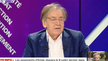 Alain Finkielkraut : sa réaction en direct à la découverte des ossements du petit Émile scandalise les internautes