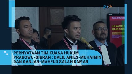 Kuasa Hukum Prabowo-Gibran sebut Dalil Anies-Muhaimin dan Ganjar-Mahfud Salah Kamar