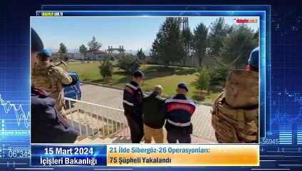 21 İlde Sibergöz-26 Operasyonları: 75 Şüpheli Yakalandı