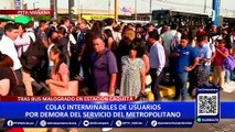 Usuarios del Metropolitano fueron afectados por bus malogrado en Estación Caquetá