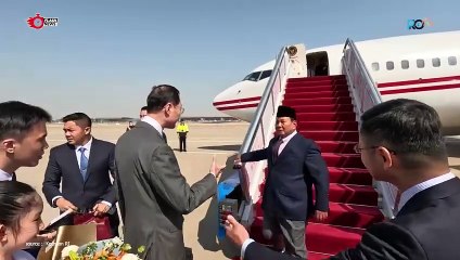 Momen Kedatangan Prabowo di Beijing China