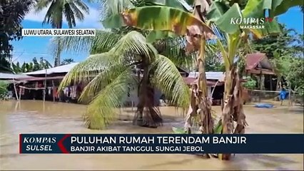 Puluhan Rumah Terendam Banjir, Akibat Tanggul Sungai Jebol