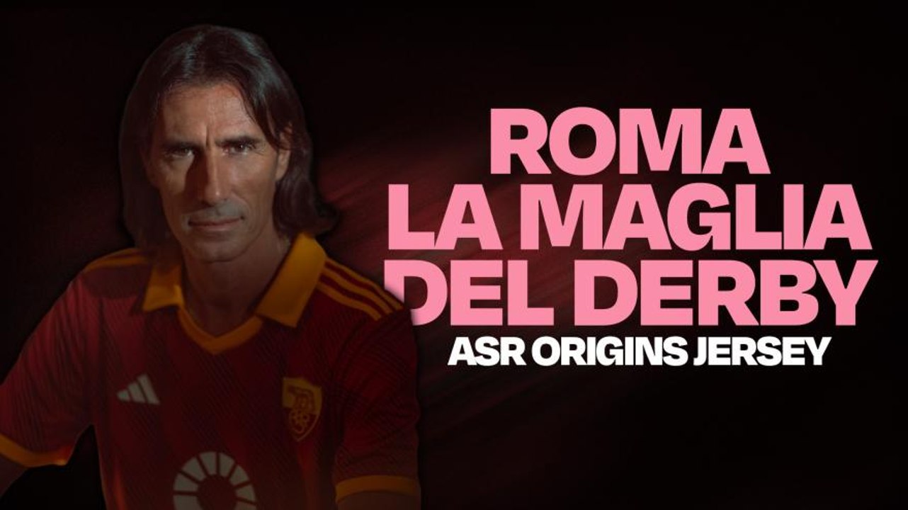 Roma, maglia speciale nel derby con la Lazio: la presenta Delvecchio