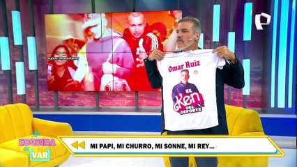 ¡Al estilo Oliver Sonne! Omar Ruíz de Somocurcio lució su camiseta personalizada hecha en Gamarra
