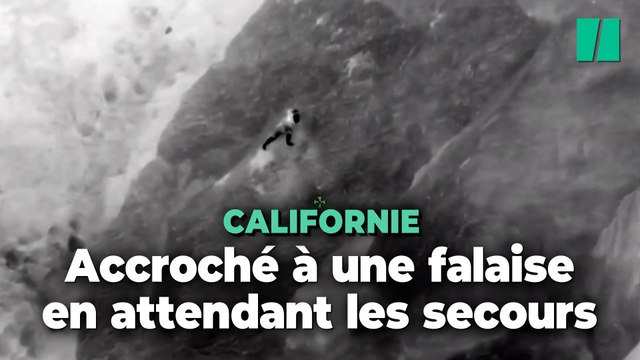 En Californie, le sauvetage angoissant de cet homme qui se cramponnait à une falaise