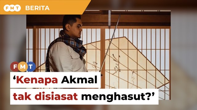 Bergambar pegang pedang, kenapa Akmal tak disiasat ‘menghasut’, soal senator